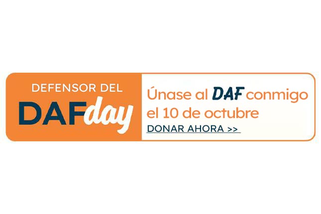 Defensor del DAF day. Únase al DAF conmigo el 10 de octubre.